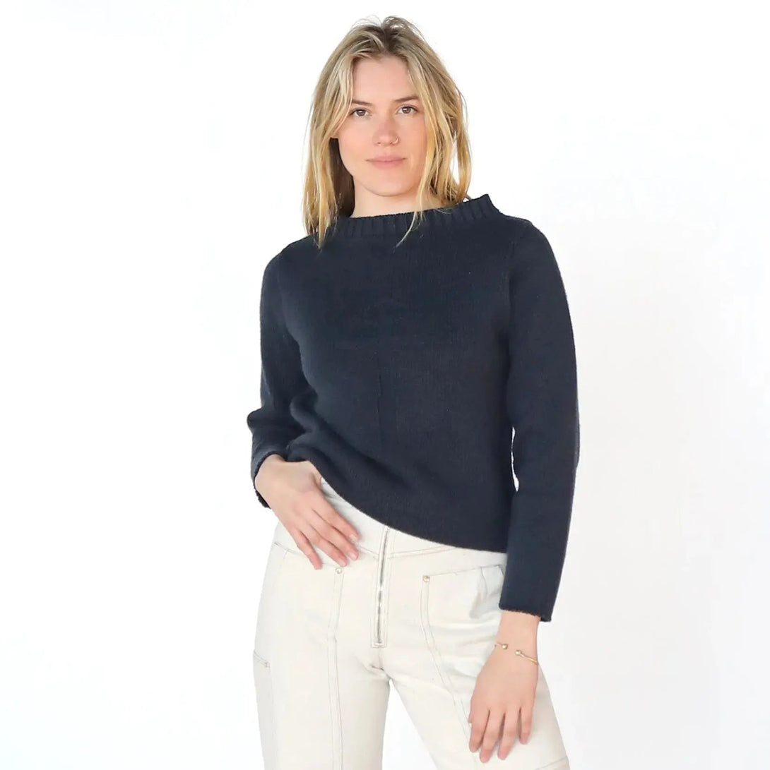 Edgartown Anchor Boatneck - Merrow Knits - USA made Knit Products