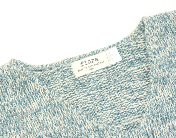 Long Sleeve V-neck pullover - Merrow Knits - USA made Knit Products