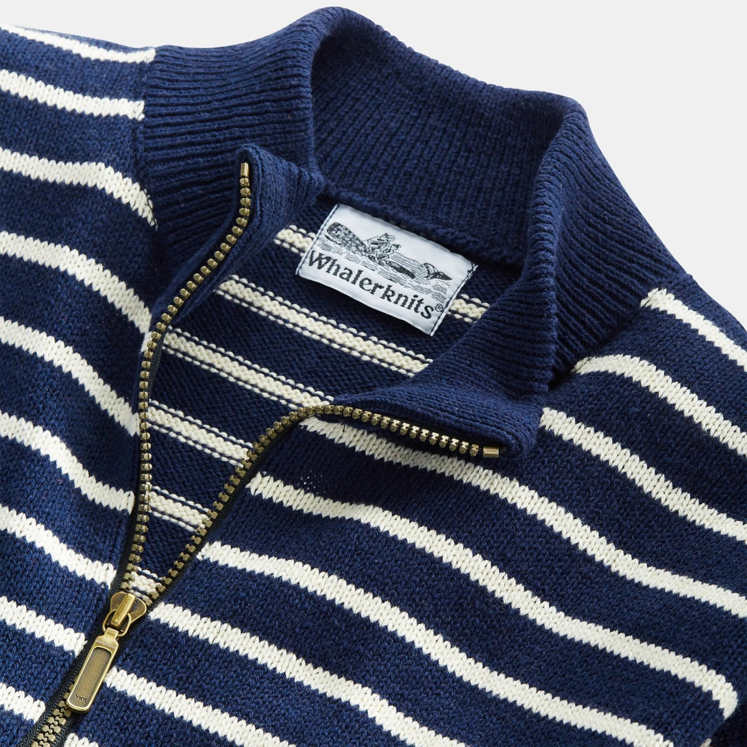 Nantucket Classic 1/4 Zip Sweater - Merrow Knits - USA made Knit Products